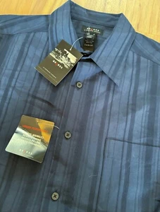NWT XL Access Navy Blue Button Long Sleeve Dress Shirt - Picture 1 of 5