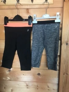 H&M Girls Grey and Black Sports Leggings Age 3-4 Years - Picture 1 of 9