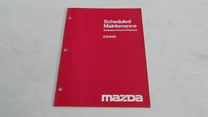 MAZDA E2000 EMISSION CONTROL SYSTEM SCHEDULED MAINTENANCE BOOK ORIGINAL GENUINE - Picture 1 of 5