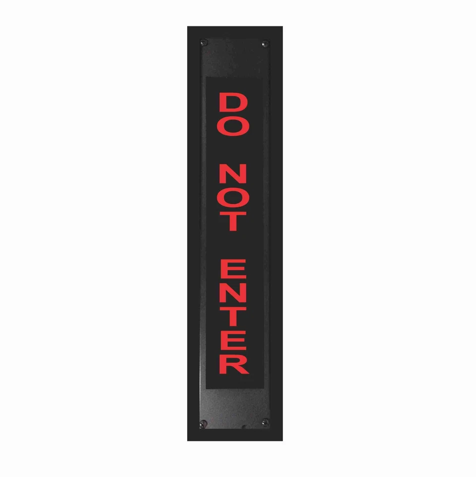 AMERICAN RECORDER - 2RU "DO NOT ENTER" Vertical LED Lighted Sign with Enclosure - Image 1 of 1