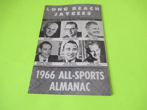 PROGRAMMA ALMANACCO ALL SPORT VINTAGE LONG BEACH JAYCEES 1966 - Foto 1 di 2