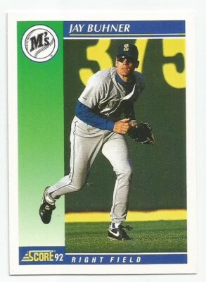 JAY BUHNER 1992 SCORE CARD MINT CONDITION - Image 1 of 2