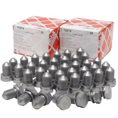 40x Febi Bilstein 15374 vite di chiusura coppa olio M14 x 1,5 mm per VAG Ford