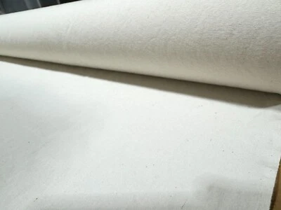Dead stock plain weave fabric in ecru, Japan white cotton fabric - Image 1 of 4