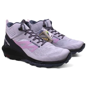 Salomon Outpulse Mid GORE-TEX Hiking Boots Women's Size 10 Arctic Ice/India Ink - Picture 1 of 13