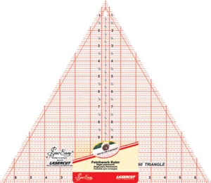 SEW EASY Quilting Ruller Tool Template Clear Acrylic 60 Degree 12" Trangle - Picture 1 of 1