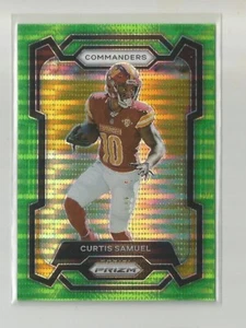 2023 Panini Prizm CURTIS SAMUEL Neon Green Pulsar - Picture 1 of 1