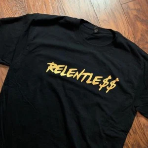 RELENTLESS - BOULEVARD STATUS VIP T-SHIRT HARD WORK DEDICATION MOTIVATION MONEY - Picture 1 of 2