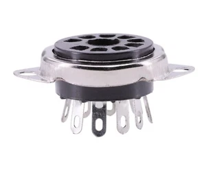 B9A PCP9F Ventilhalter 9-polig Bakelit passend für EL84 ECC83 usw. - Bild 1 von 5