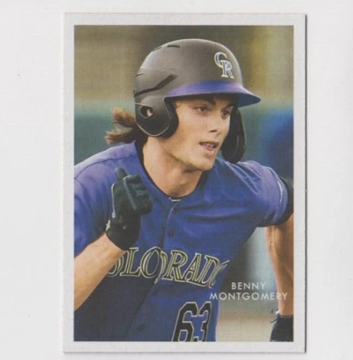 Benny Montgomery 2022 TOPPS HERITAGE MINORS 1973 TOPPS 1953 RC REPRINT #RPA-15 - Image 1 of 1