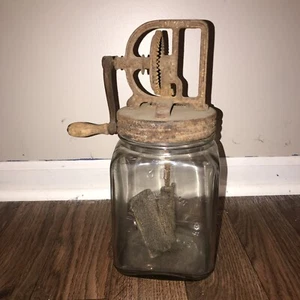 Raro Antiguo Vintage Dazey No. Batidora de mantequilla de 30 vasos de 3 cuartos funciona - Imagen 1 de 9