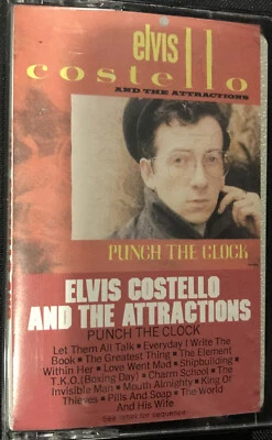 Elvis Costello & The Attractions Punch The Clock Cassette Tape New Wave Rock Pop - Image 1 of 2