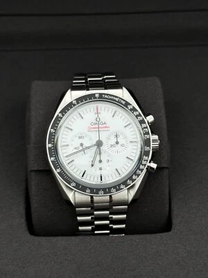 2025 OMEGA SPEEDMASTER MOONWATCH NEW WHITE DIAL 42MM WATCH 310.30.42.50.04.001 - Image 1 of 4