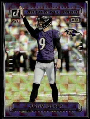 2022 Donruss Action All-Pros Justin Tucker Baltimore Ravens #AP-20 - Image 1 of 2