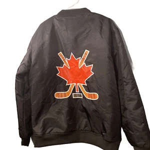 Asstseries Canada Hockey Bomber Jacket Black 3XL - Picture 1 of 12