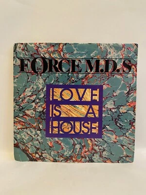 Force MD's: Love Is A House (Radio/Instr) 7" Vinyl 45 TOMMY BOY HIP HOP NM 1987 Foto 1 de 4