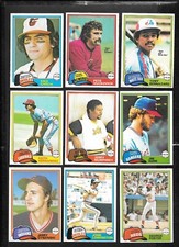 1981 OPC 81 O PEE CHEE TOPPS MLB BASEBALL CARD GRAY BACK 126-250 SEE LIST