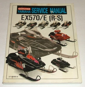 Yamaha Exciter II Ex570 Service Manual Ex 570 1991 1992 Shop Repair Snowmobile - Foto 1 di 5