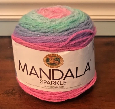 Lion Brand Mandala Sparkle Yarn Draco #313 328 Yds - Image 1 of 4