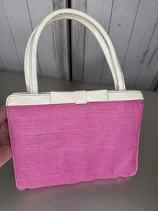 Vintage Palizzio New York Handbag Retro 60’s Pink Barbiecore Top Handle Bag - Picture 1 of 9