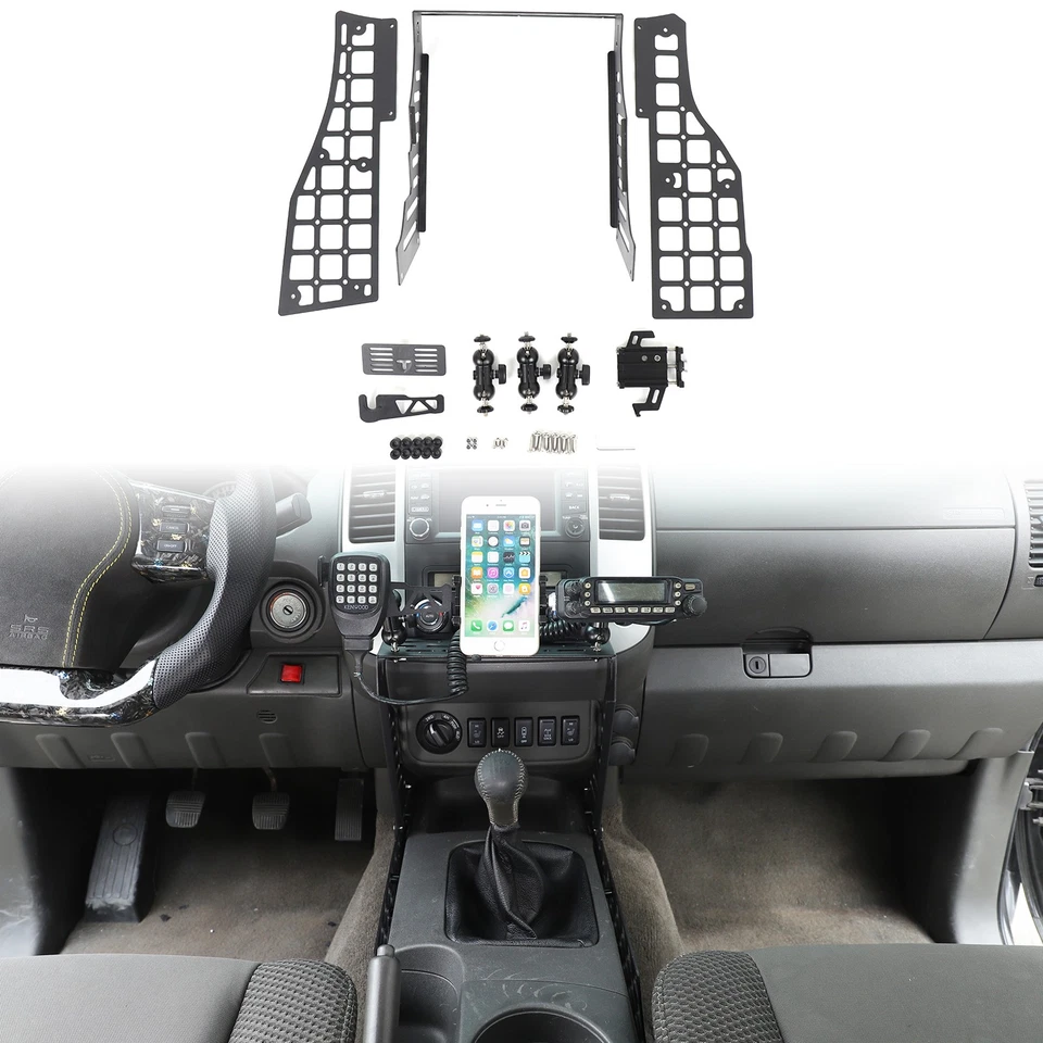 Off-Road Center Molle Panel Digital Device Mount For Nissan Frontier 2009-17 — 第 1/4 张图片