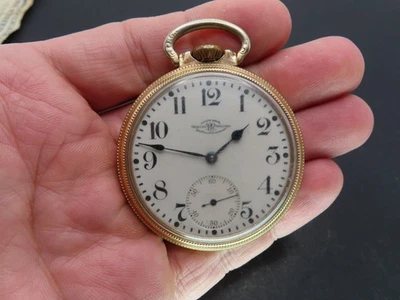 1911 Ball Official Standard Pocket Watch, 21j 16s RR, 10K Gold Filled OF, Runs - Image 1 of 4