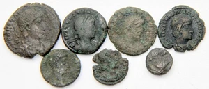 E409 ROMA LOTE 7 MONEDAS BAJO IMPERIO A IDENTIFICAR - Imagen 1 de 2