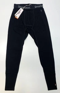 Men's SMARTWOOL Classic Thermal Merino Base Layer Bottoms BLACK - Picture 1 of 2