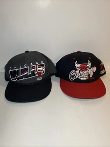 2 Chicago Bulls Windy City Snapback Hüte Forty Seven Marke 47 Hartholz Klassiker - Bild 1 von 17