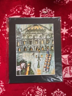 Madeline Art Print By Ludwig Bemelmans - Quality LARGE -mounted , PARIS EDITION - image 1 of 3