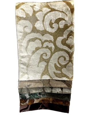 Juego de folletos de muestra de tela de diseñador con textura sedosa COLONY / 6 semi brillantes Foto 1 de 4