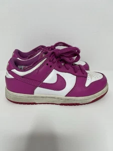 Nike Dunk Low PS Active Fuchsia White Pink Preschool Shoes Size 12C 2023 Release - Picture 1 of 8
