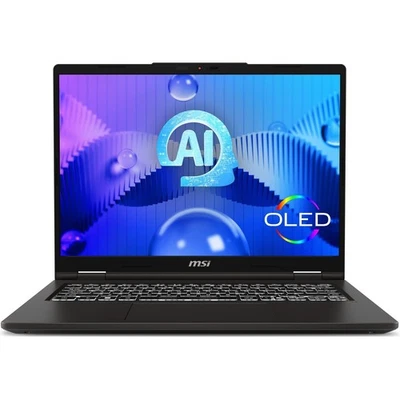 MSI 14" AI 2.8K OLED Laptop Venture Intel U5 125H 16GB RAM 512GB SSD Win11 Home - image 1 of 4