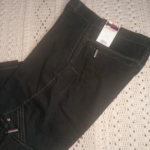 Vintage neu mit Etikett 90er Jahre Y2K Bugle Boy Cargohose Herren 32 x 32 Fallschirm Baggy Skater schwarz neu aus altem Lagerbestand - Bild 1 von 13