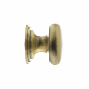 Old English Lincoln Solid Brass Victorian Knob Atlantic Millhouse Brass Knobs - Picture 1 of 10