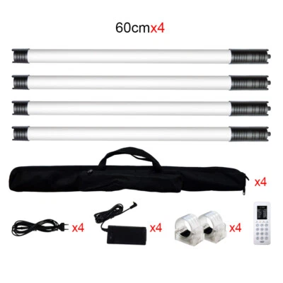 4PCS LT-WY2 Handheld Ice Stick LED Light 2800k to 9900k Bicolor Fill-In Lighting - Image 1 of 4