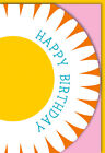 Geburtstag - Karte mit Umschlag - Schallplatte große Blume