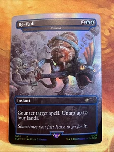 MTG Foil Borderless Re-Roll - Rewind SLD: X Blood Bowl (Warhammer) Near-Mint!! - Picture 1 of 2