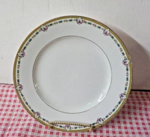 Set Of 6 Pirken Hammer Carmen Dinner Plates 10” Czechoslovakia Floral Gold - Picture 1 of 3