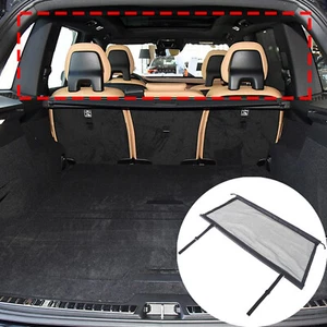 Black Cargo Back Seat Trunk Isolation Net Pet Barrier For Volvo XC90 2015+ - Picture 1 of 10