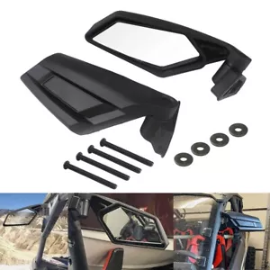 2PCS UTV Rear View Racing Side Mirrors For 17-19 Can-Am Maverick X3 Max Turbo R - Foto 1 di 9