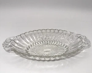 OVAL CUT CRYSTAL DISH Relish CANDY TRINKET NUT DISH 8.25” Vintage - Picture 1 of 10