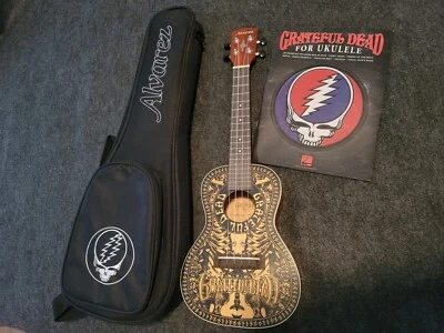 Limited Edition Alvarez GDU24C Grateful Dead Tattoo Ukulele - Image 1 of 4