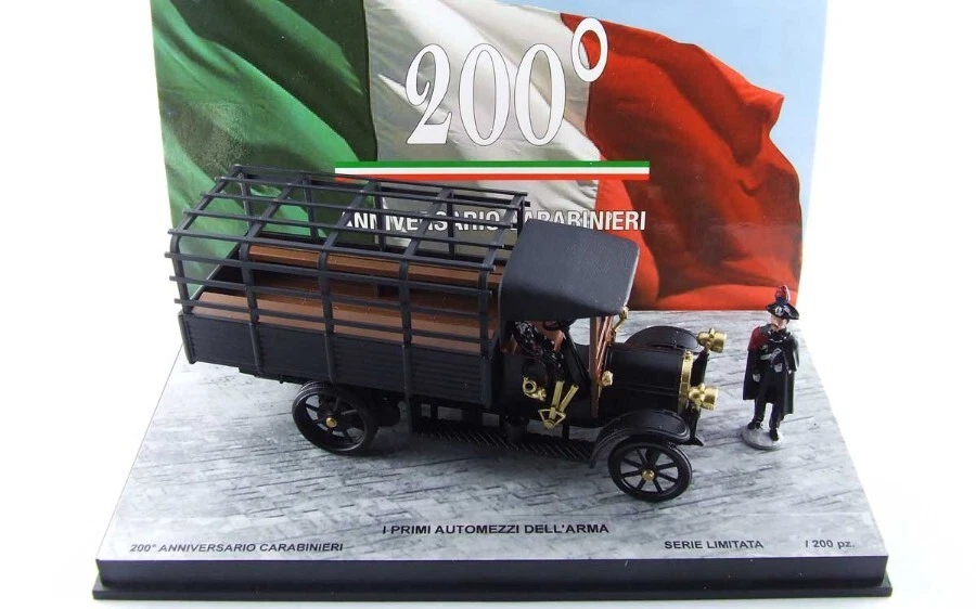 Rio FIAT 18 BL I PRIMI AUTOMEZZI DELL'ARMA W/2 FIGURES ED.LIM.PCS 200 1:43 - Immagine 1 di 1