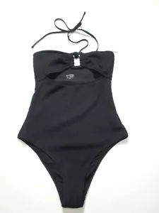 NUEVO TRAJE DE BAÑO MUJER AMERICAN EAGLE AERIE S, PEQUEÑO NEGRO UPF 50 - Imagen 1 de 8