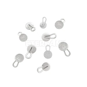 10PCS ETERFANT Dental Orthodontic Lingual Buttons Bondable Round Traction Hook - Picture 1 of 14