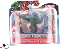 ACTION FIGURE PAGGIO MARVEL TRE FIGURE 10 CM THOR HULK CAPTAIN AMERICA - Bild 1 von 2