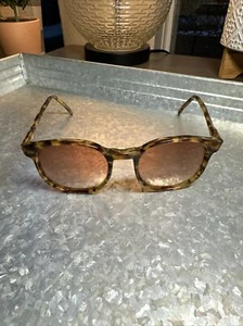 Vintage Colors In Optics Sanford Hutton Tortoise Round Sunglasses Frames Only - Picture 1 of 9
