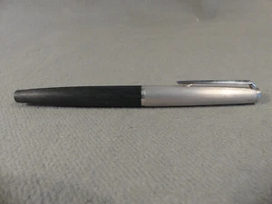 Montblanc 225 Patronenfüller schwarz / silber 585er Goldfeder wohl M - Bild 1 von 11