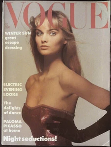 VOGUE UK 12/1986 CARINE HOLTIES Christy Turlington YASMIN LE BON Tatjana Patitz - Imagen 1 de 9